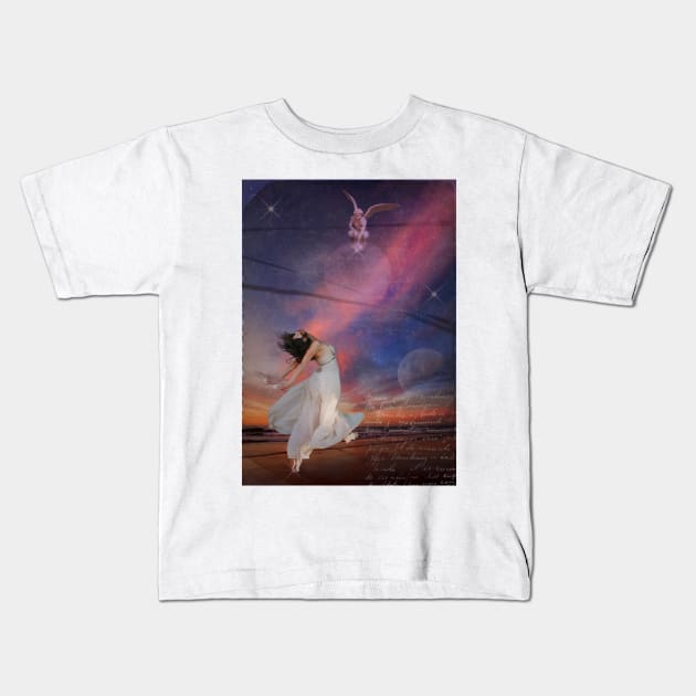 Angel Attraction... Kids T-Shirt by terezadelpilar